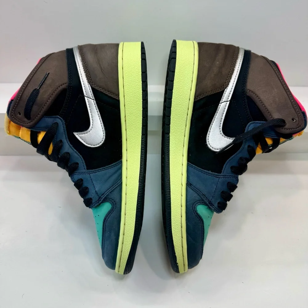 🔥🤯🦄Rare Jordan 1 Tokyo Biohack GS 6.5Y/Women 8 Cyberpunk Dystopian Streetwear - Picture 5 of 16